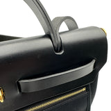 エルメス HERMES エールバッグジップPM B刻 ブラック ゴールド金具 トワル ハンター レディース ハンドバッグ ショルダーバッグ