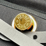 エルメス HERMES エールバッグジップPM B刻 ブラック ゴールド金具 トワル ハンター レディース ハンドバッグ ショルダーバッグ