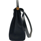 エルメス HERMES エールバッグジップPM B刻 ブラック ゴールド金具 トワル ハンター レディース ハンドバッグ ショルダーバッグ