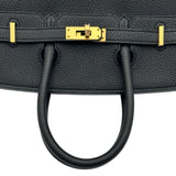 エルメス HERMES バーキン25 W刻印 ブラック　ゴールド金具 トゴ レディース ハンドバッグ
