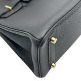 エルメス HERMES バーキン25 W刻印 ブラック　ゴールド金具 トゴ レディース ハンドバッグ