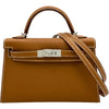 エルメス HERMES ミニケリー2 G刻印 ゴールド シルバー金具 エプソン レディース ショルダーバッグ