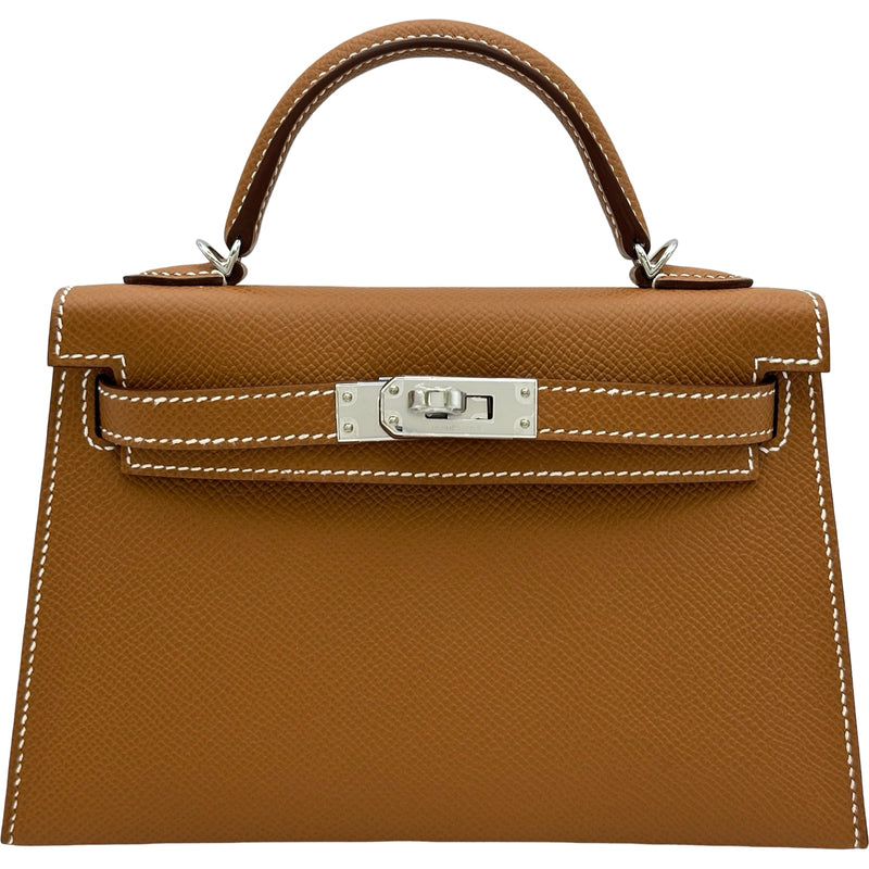 エルメス HERMES ミニケリー2 G刻印 ゴールド シルバー金具 エプソン