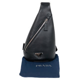 プラダ PRADA クロスボディバッグ 2VZ098 ブラック カーフ メンズ ボディバッグ