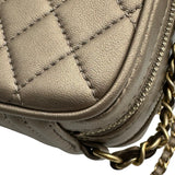 シャネル CHANEL ココマーク ミニカメラバッグ A92656 20番台 ブロンズ ゴールド金具 ラムスキン レディース ショルダーバッグ