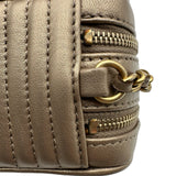 シャネル CHANEL ココマーク ミニカメラバッグ A92656 20番台 ブロンズ ゴールド金具 ラムスキン レディース ショルダーバッグ