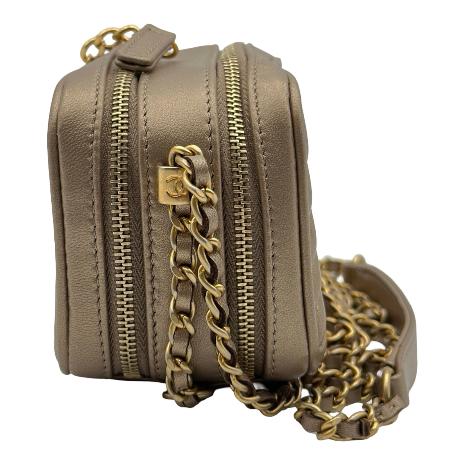 シャネル CHANEL ココマーク ミニカメラバッグ A92656 20番台 ブロンズ