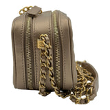 シャネル CHANEL ココマーク ミニカメラバッグ A92656 20番台 ブロンズ ゴールド金具 ラムスキン レディース ショルダーバッグ