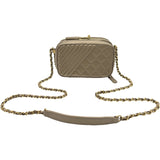 シャネル CHANEL ココマーク ミニカメラバッグ A92656 20番台 ブロンズ ゴールド金具 ラムスキン レディース ショルダーバッグ