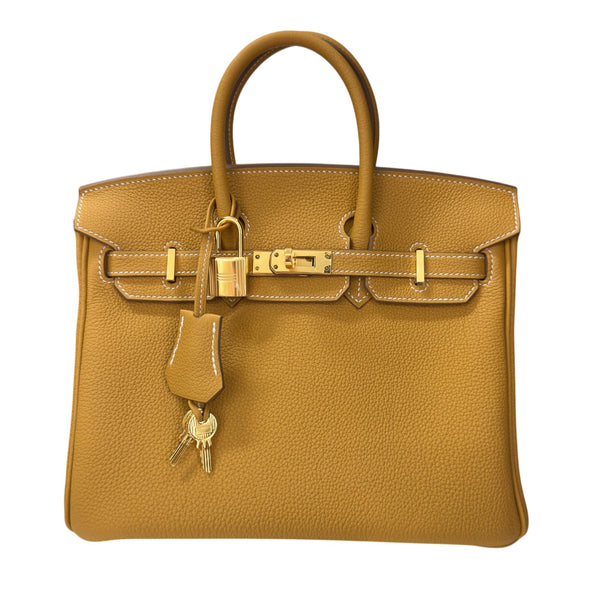 2日間限定出品！パリ正規品☆本物 のトゴ革 ゴールド バーキン エルメス HERMES バーキン25 K刻 ナチュラルサブレ ゴールド金具 トゴ