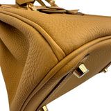 エルメス HERMES バーキン25 K刻 ナチュラルサブレ ゴールド金具 トゴ レディース ハンドバッグ