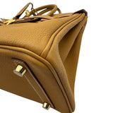 エルメス HERMES バーキン25 K刻 ナチュラルサブレ ゴールド金具 トゴ レディース ハンドバッグ