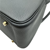 エルメス HERMES リンディ30 K刻 ブラック ゴールド金具 トリヨン レディース ショルダーバッグ