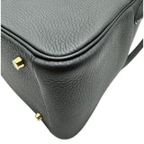 エルメス HERMES リンディ30 K刻 ブラック ゴールド金具 トリヨン レディース ショルダーバッグ