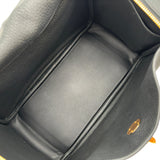 エルメス HERMES リンディ30 K刻 ブラック ゴールド金具 トリヨン レディース ショルダーバッグ