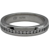 ハリーウィンストン HARRY WINSTON HWロゴリング ホワイトゴールド Au750 ダイヤモンド ジュエリー