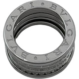 ブルガリ BVLGARI ビ―ゼロワンリング4バンド(M) ホワイトゴールド 750 ダイヤモンド ジュエリー