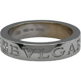 ブルガリ BVLGARI ビーゼロワン エッセンシャル バンドリング ホワイトゴールド Au750 ダイヤモンド ジュエリー