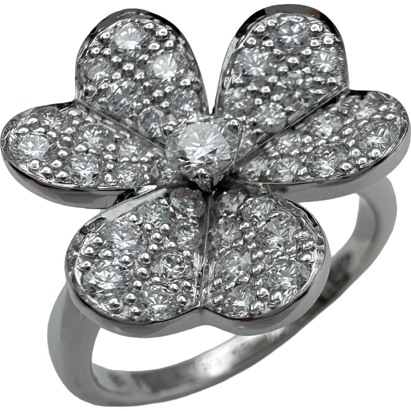 Au750 天然ダイヤモンド リング ヴァンクリーフ＆アーペル Van Cleef & Arpels フリヴォル ダイヤ