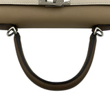エルメス HERMES ケリー25 外縫い トリコロール K刻 エトゥープ/トレンチ/クレ ゴールド金具 エプソン レディース ショルダーバッグ