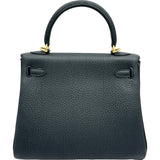 エルメス HERMES ケリー25 内縫い K刻 ブラック/ゴールド金具 トゴ レディース ショルダーバッグ