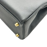 エルメス HERMES ケリー25 内縫い K刻 ブラック/ゴールド金具 トゴ レディース ショルダーバッグ