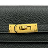 エルメス HERMES ケリー25 内縫い K刻 ブラック/ゴールド金具 トゴ レディース ショルダーバッグ