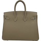 エルメス HERMES バーキン25 K刻 エトゥープ ゴールド金具 トゴ レディース ハンドバッグ