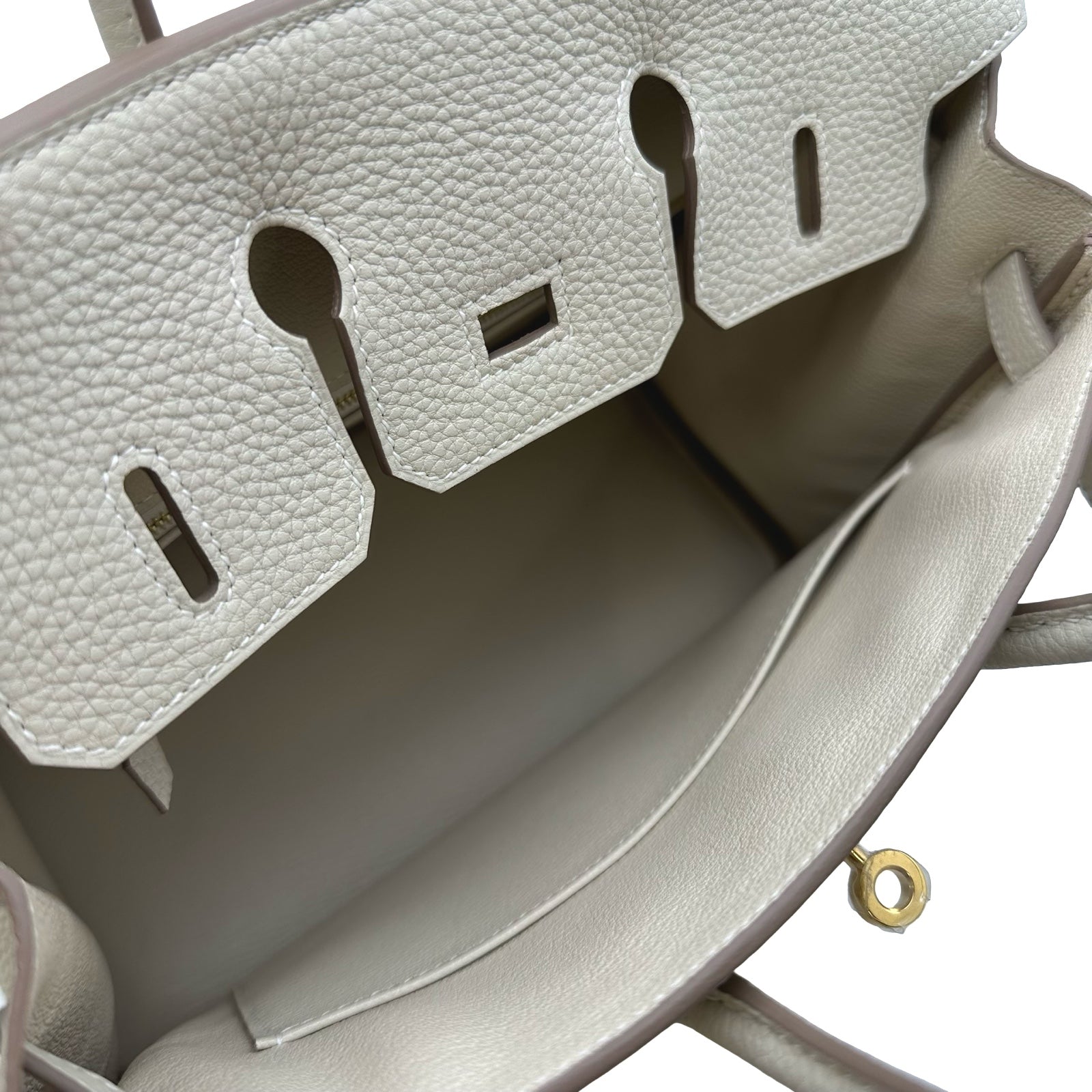 エルメス HERMES バーキン25 W刻 クレ ゴールド金具 トゴ レディース 