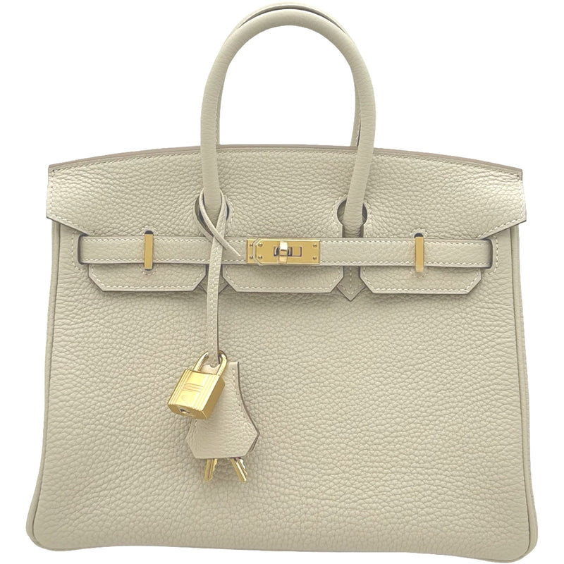 ハンドバッグ バーキン25 ゴールドｘシルバー金具 エルメス バーキン25 セサミ/シルバー金具 エプソン B刻印 HERMES