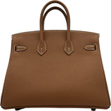 エルメス HERMES バーキン25 K刻印　(2025年製) ゴールド トゴ レディース ハンドバッグ
