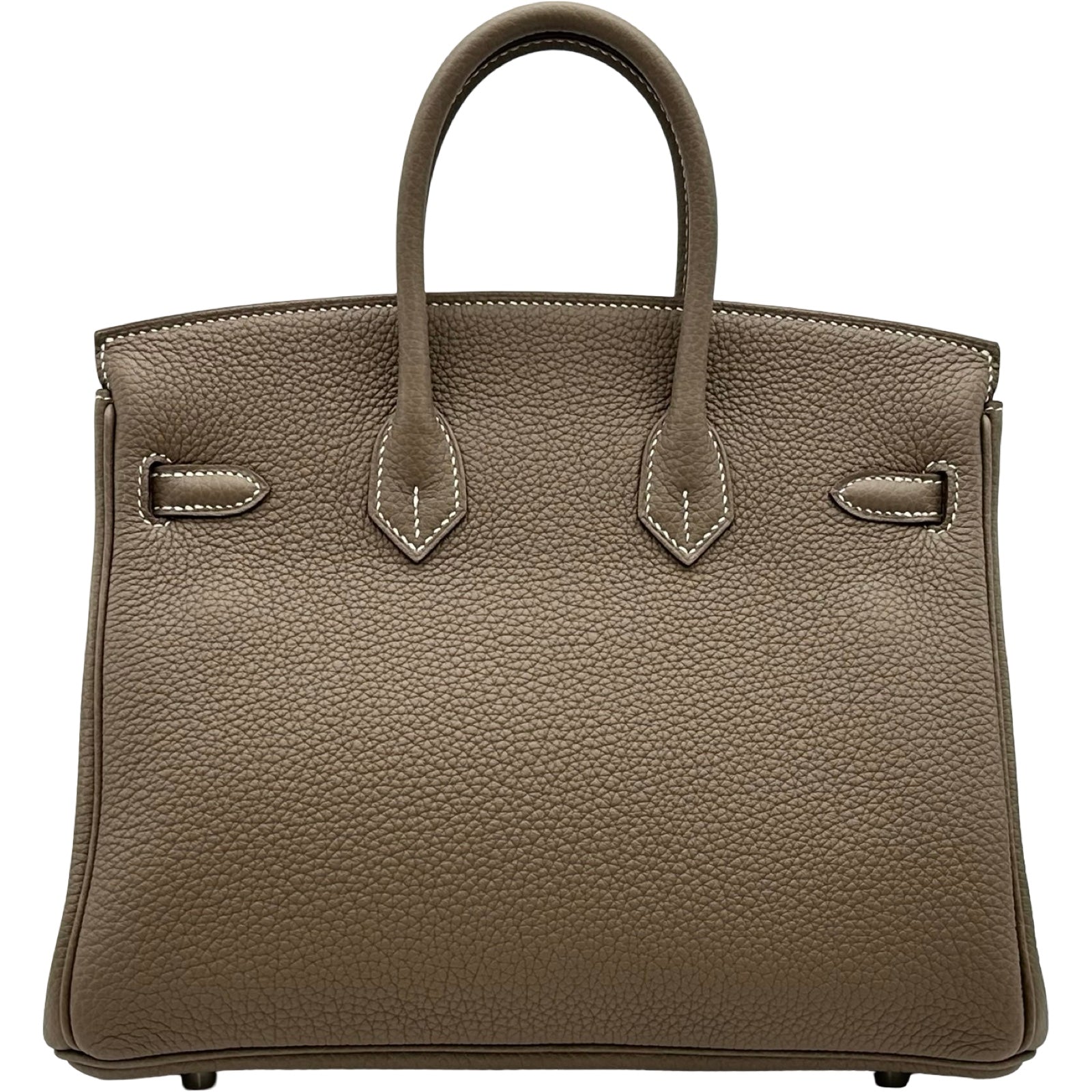 ハンドバッグ バーキン25 新品 シルバー金具 エトゥープ エルメス HERMES バーキン25 W刻 エトゥープ シルバー金具 トゴ
