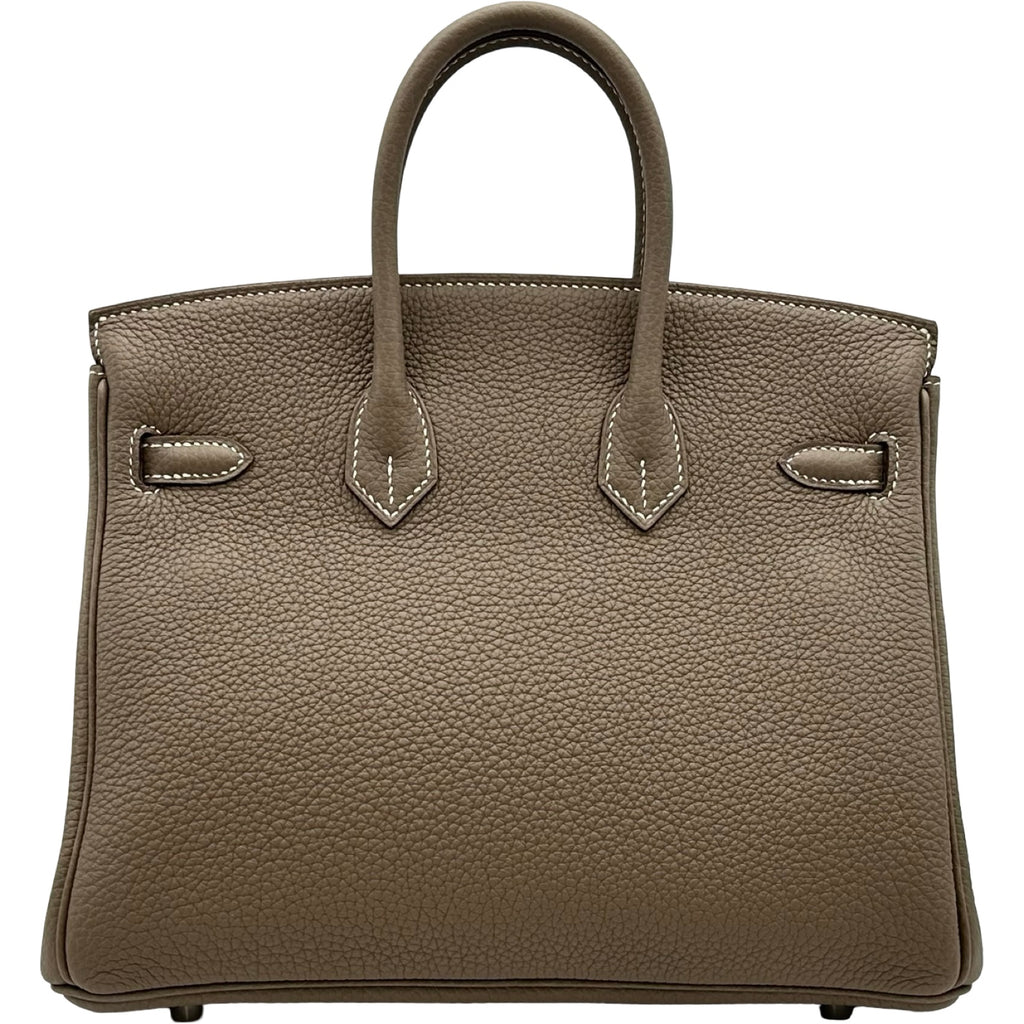 ハンドバッグ バーキン25 新品 シルバー金具 エトゥープ エルメス HERMES バーキン25 W刻 エトゥープ シルバー金具 トゴ