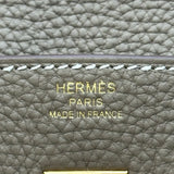 エルメス HERMES バーキン25 W刻 エトゥープ ゴールド金具 トゴ レディース ハンドバッグ