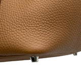 エルメス HERMES ピコタンロックPM K刻 ゴールド シルバー金具 トリヨン レディース ハンドバッグ