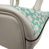 エルメス HERMES ピコタンロック マイクロ U刻印 ナタ/ヴェール シルバー金具 ラッキーデイジー レディース ハンドバッグ