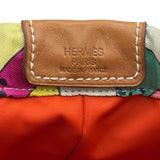 エルメス HERMES フールビ20 A刻 マルチカラー シルバー金具 シルク レディース ポーチ