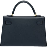 エルメス HERMES ミニケリー2 K刻 ブラック ゴールド金具 エプソン レディース ハンドバッグ