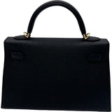 エルメス HERMES ミニケリー2 K刻印 ブラック ゴールド金具 エプソン レディース ハンドバッグ