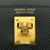 エルメス HERMES ミニケリー2 K刻 ブラック エプソン レディース ショルダーバッグ