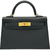 エルメス HERMES ミニケリー2 K刻 ブラック エプソン レディース ショルダーバッグ