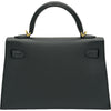 エルメス HERMES ミニケリー2 K刻 ブラック エプソン レディース ショルダーバッグ