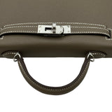 エルメス HERMES ミニケリー2 外縫い K刻 エトゥープ シルバー金具 エプソン レディース ショルダーバッグ