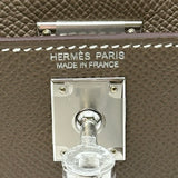 エルメス HERMES ミニケリー2 外縫い K刻 エトゥープ シルバー金具 エプソン レディース ショルダーバッグ