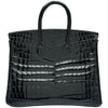 エルメス HERMES バーキン25 A刻 ブラック/ゴールド金具 ニロティカス レディース ハンドバッグ