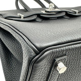 エルメス HERMES バーキン25 K刻 ブラック シルバー金具 トゴ レディース ハンドバッグ
