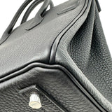 エルメス HERMES バーキン25 K刻 ブラック シルバー金具 トゴ レディース ハンドバッグ