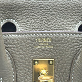 エルメス HERMES バーキン25 U刻 エトゥープ ゴールド金具 トゴ レディース ハンドバッグ
