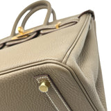 エルメス HERMES バーキン25 U刻 エトゥープ ゴールド金具 トゴ レディース ハンドバッグ