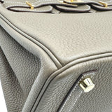 エルメス HERMES バーキン25 U刻 エトゥープ ゴールド金具 トゴ レディース ハンドバッグ